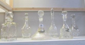 7 glass decanters