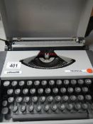 An Olivetti portable typewriter