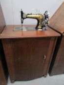 A Frister and Rossman (German) treadle sewing machine,