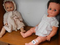 2 vintage dolls