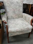 A small arm chair