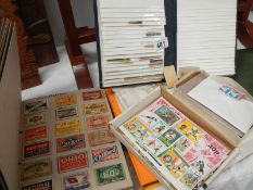 A large collection of matchbox labels,