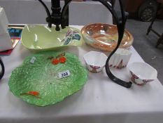 A mixed lot of pottery including Carlton ware, Poole,