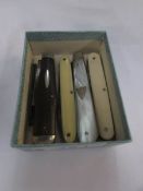 5 vintage penknives
