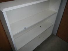 A white bookcase