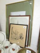 3 framed and glazed prints