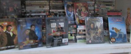 A large quantity of film and TV DVD's including Doctor Who,