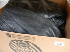 A quantity of jackets including leather,