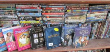 A quantity of TV and film DVD's including Thunderbirds, House of Elliot,