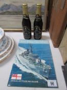 A Silver Jubilee fleet review programme and 2 bottles of ale