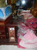 A quantity of jewellery boxes & jewellery