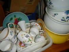 A mixed lot of china & chamber pots etc.