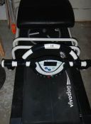 A treadmill & stool