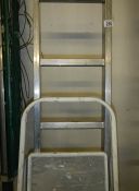 An aluminium ladder & step ladder