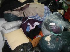 A large quantity of clothes