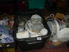 4 boxes of miscellaneous china