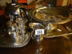 A quantity of silver plate