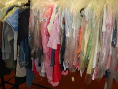 A large quantity of new children's clothes 1 rail (rail not included)