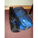 2 bags of camping equipment