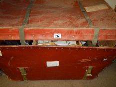 An old trunk & contents