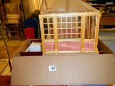 A quantity of dolls house furniture & conservatory