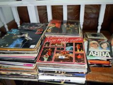 A quantity of LP & 45 rpm records