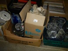 5 boxes of china & glassware