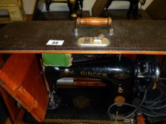 A Singer sewing machine