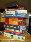 A quantity of jigsaw puzzles