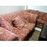 A pair of matching 2 seater settees