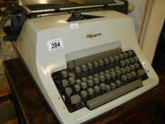 An Olympia typewriter