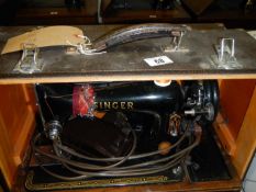 A Singer sewing machine