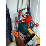 A large quantity of tools & garden tools etc.