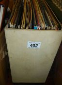 A case of LP records
