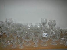 A mixed lot of glass