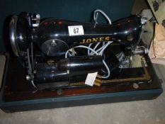 A Jones sewing machine