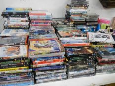 A large quantity of Dvd's & Cd's