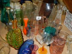 A good lot of coloured glass
