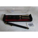 2 Osmiroid fountain pens and one other,