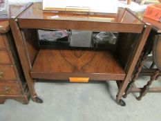 A mahogany metamorphic tea trolley