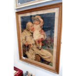 A framed and glazed Pear's style print signed and dated 1892