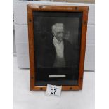 A 19th century framed and glazed portrait picture of the Duke of Wellington
