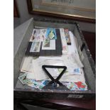 A box file of mint and used 'Tropical fish' stamps, sheets, blocks,