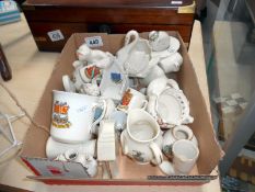 A mixed lot of crested china