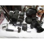 A mixed lot of camera's including Praktica,