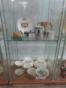 A collection of commemorative china,