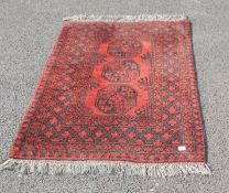 An Afghan Nakza t rug, 100% wool,