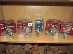 5 boxed Tudor Mint Myth and Magic figures