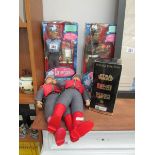 4 Captain Scarlet dolls and a boxed set of Star Wars videos