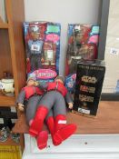 4 Captain Scarlet dolls and a boxed set of Star Wars videos